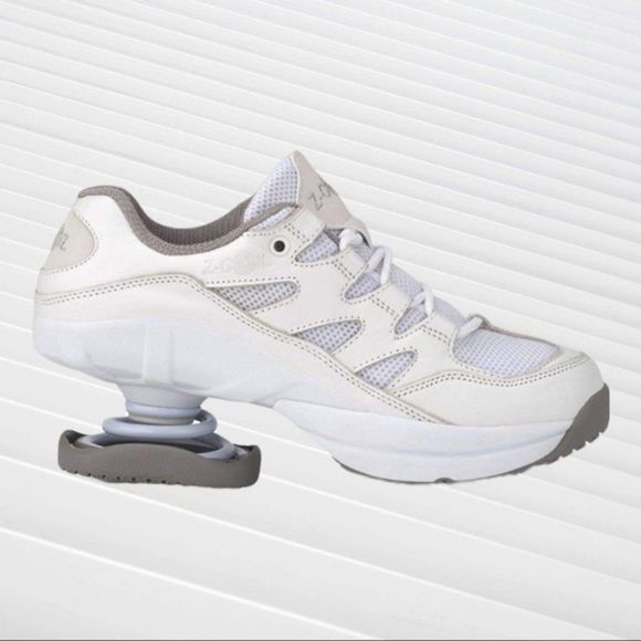 ZCoil Shoes Zcoil Freedom Womens Open Coil Whitegrey Orthopedic